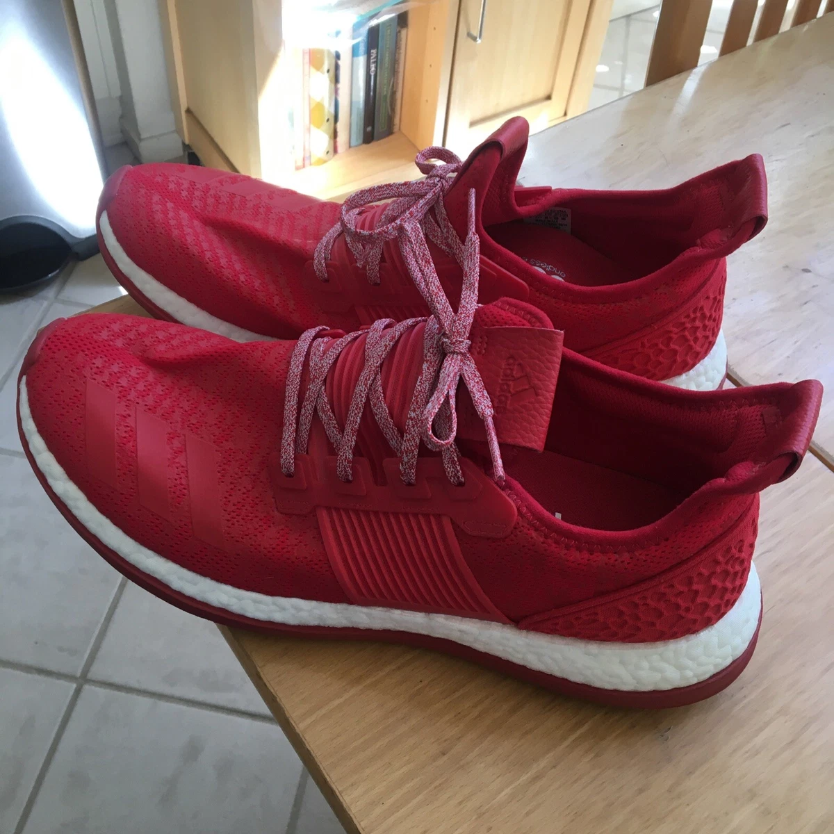 Adidas Pure Boost ZG Red Running Shoes Men Size 7 Adidas Pure Boost ZG Red Running Shoes Men Size 8 | eBay main image 3