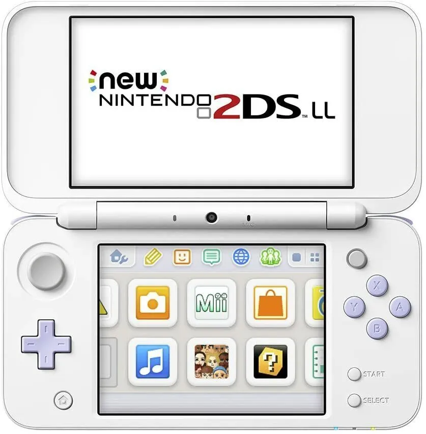 USED Japanese New Nintendo 2DS XL LL WHITE LAVENDER with all items