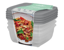 4 x Plastic Food Storage Containers Cooke & Miller Airtight 300ml BPA Free