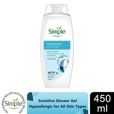 Simple Kind to Skin Hypoallergenic body wash Shower Gel for sensitive skin 450ml