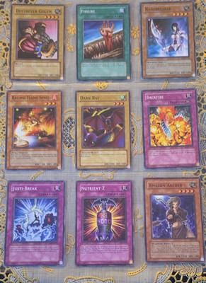 Konami Yu-Gi-Oh! TCG 9-Card Lot Destroyer Golem Nanobreaker 1st Ed English