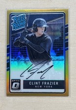 2017 Optic Rated Rookie Clint Frazier On Card Autograph #2/10 Card Number RRA-CL. rookie card picture