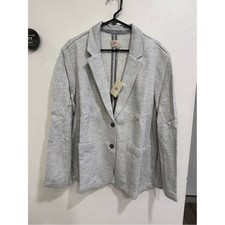 NWT Faherty Inlet Cotton Blend Knit Blazer SZ XX-Large HEATHER GREY 1