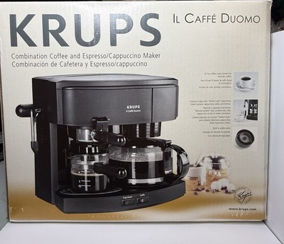 Krups IL Caffe Duomo Type 985 Black Espresso Machine Coffee Maker NEW