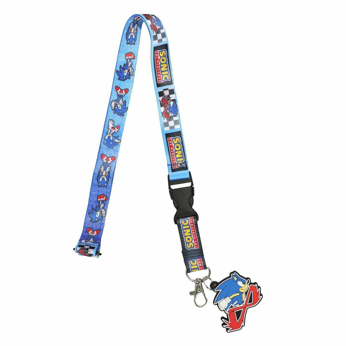 Sonic the Hedgehog Modern Lanyard with Breakaway Rubber Charm and ID Sleeve 2290₽