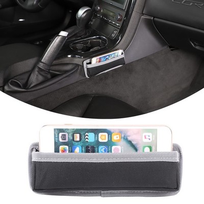 1PCS Car Center Control Side Phone Storage Bag Pouch Fits Corvette C6 2005-2013