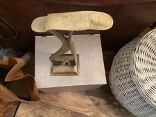 Vintage Brass Shoe Shine Stand Foot Rest Repair Cobbler Stand lot of 2, 16 Inch