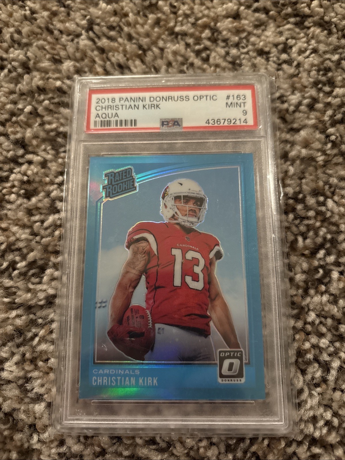 2018 Donruss Optic - Rated Rookie Christian Kirk #163 Aqua Prizm /299 (RC)