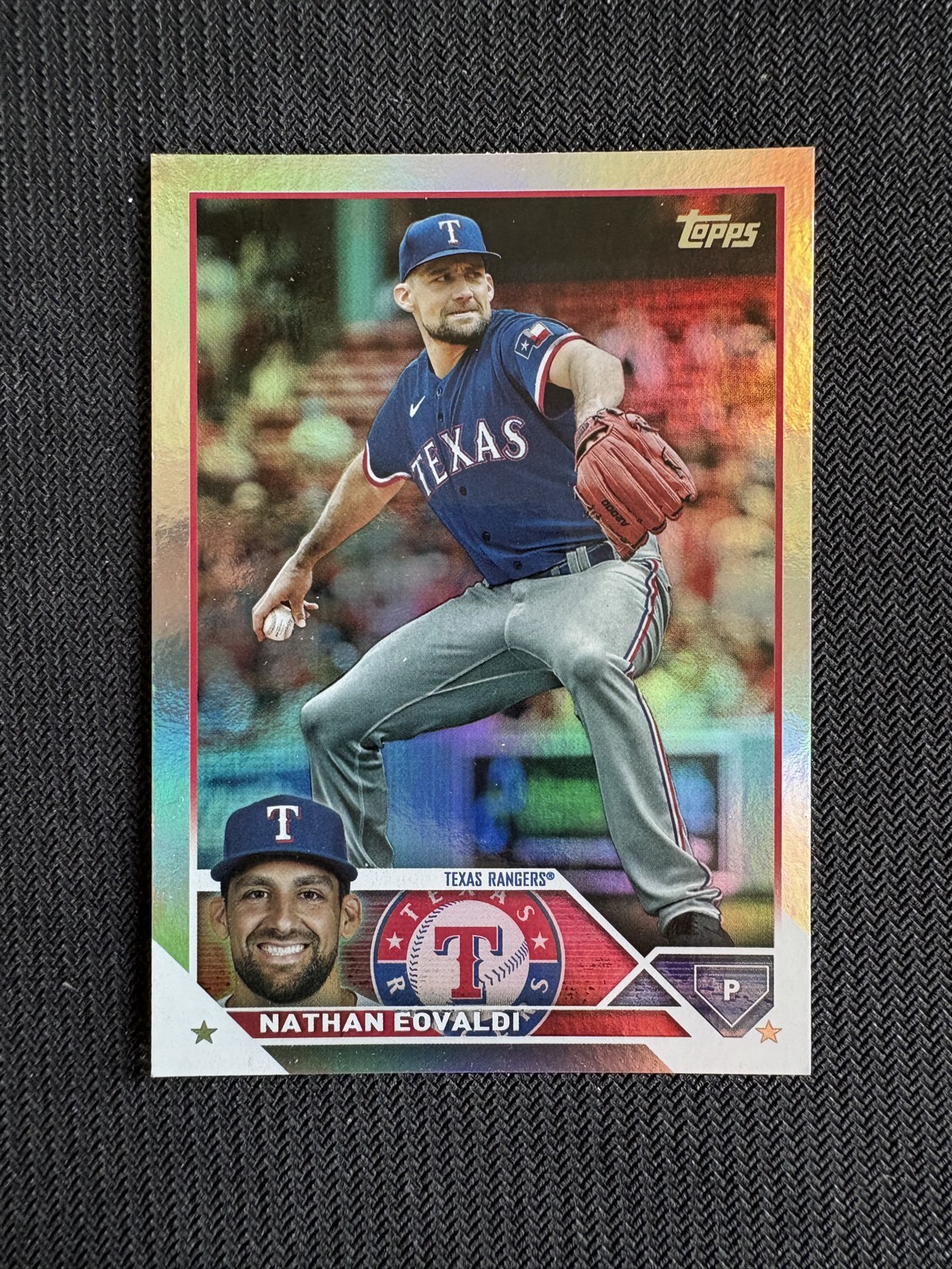 2023 Topps Series 2 Nathan Eovaldi #341 Rainbow Foil Red Sox/Rangers