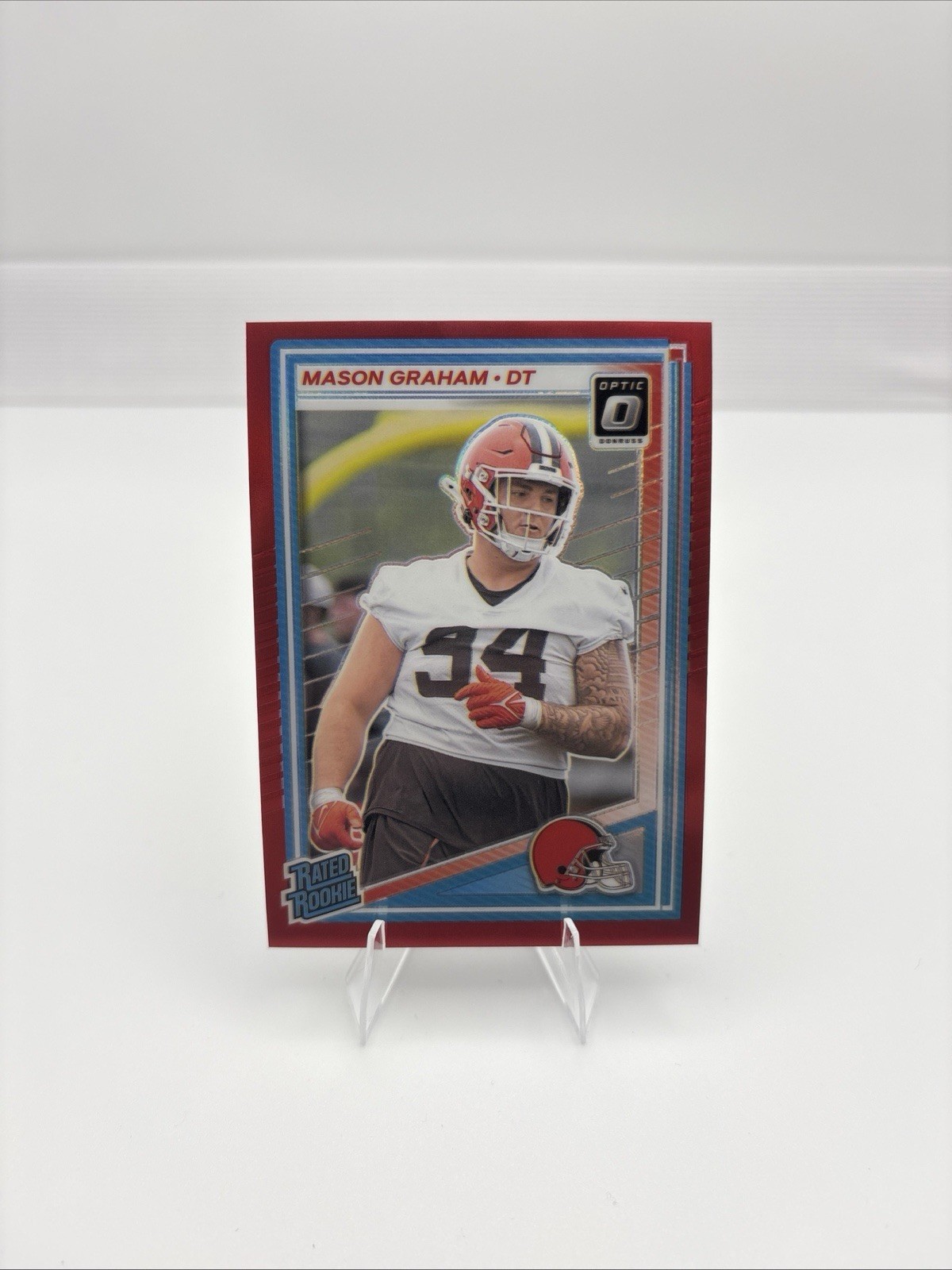 2025 Donruss Optic Mason Graham RC Red /149 Cleveland Browns #206