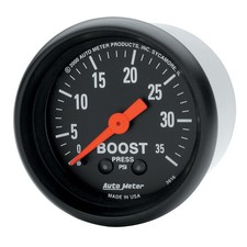 Autometer 2616 Z-series 2-116 Mech Boost Gauge Wtubing 0-35 Psi Turbo Diesel