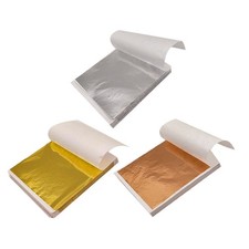 300 Sheets Gold Foil Pieces for Craft Imitation Metallic Leaf Crafts