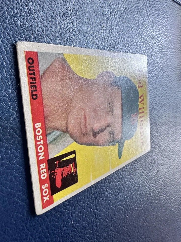 1958 Topps #1 Ted Williams en muy buen estado+ Medias Rojas de Boston Foto 3 de 3