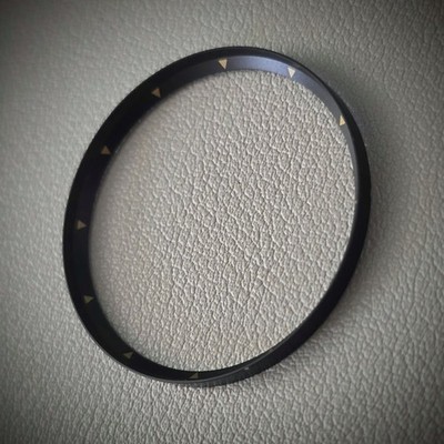 SEIKO Chapter Ring SKX007 / ANGLED TRIANGLE Black + Gold 