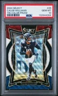 2024 Panini Select Caleb Williams Tri-Color Prizm RC #'ed 188/299 #25 PSA 10