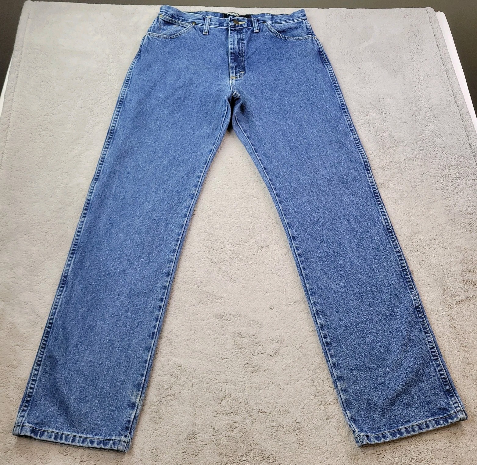 Mens 34x34 Blue Dark Wash Straight Leg 13mgshd