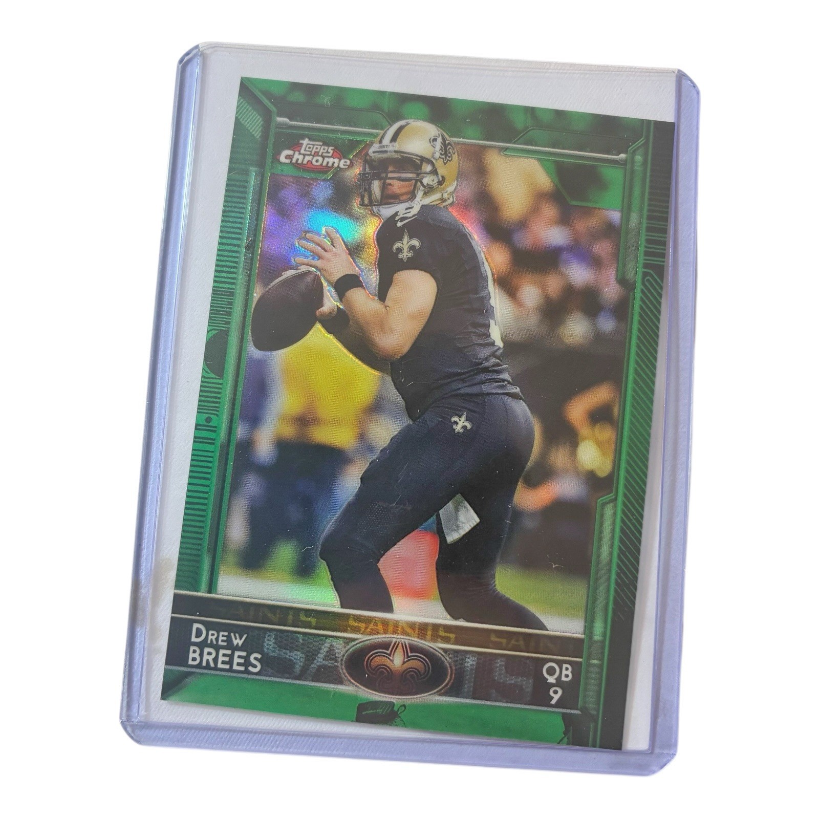 2015 Topps Chrome - Drew Brees #12 Green Refractor
