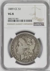 1889 CC MORGAN SILVER DOLLAR NGC VG8 KEY DATE CARSON CITY