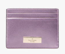 Kate Spade Kenzie Boxed Small Slim Patent Pink Cardholder KJ016 NWT 99 MSRP