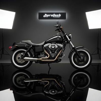 Harley Davidson Dyna Pipe 2 Into 1 Protech Exhaust  1999-2017