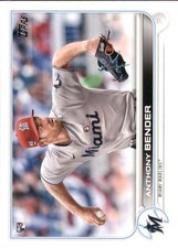 2022 Topps #160 Anthony Bender RC - Miami Marlins Baseball Card {NM-MT}