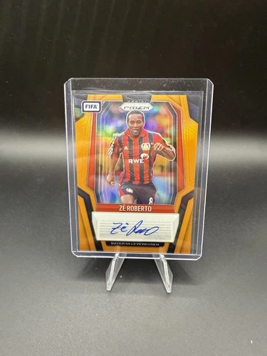 2025-26 Panini Prizm FIFA Ze Roberto Orange Prizm Auto /25 Bayer 04 Leverkusen