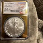 2025 American Silver Eagle W/Eagle Privy Early Releases NGC MS70 Las Vegas Label