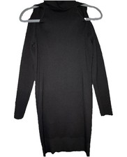 New Stitches Revolve Elliot Black Cutout Women’s XS Long Sleeve Bodycon Dress