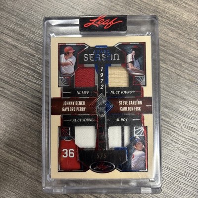 2025 Seasons in the Sun Award Season 1972 Quad Relics Bench Fisk Perry /5 SSP