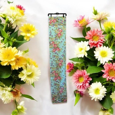 April Cornell Table Runner Floral Mint Green Cotton 13x70 French Country Cottage