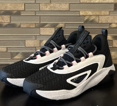 Under Armour Project Rock 7 Training Shoes Black White Size 10.5 Men 3027600-004