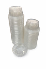 2 oz Plastic Clear Disposable Souffle Portion Cups With Lids BPA Free 2000 Set