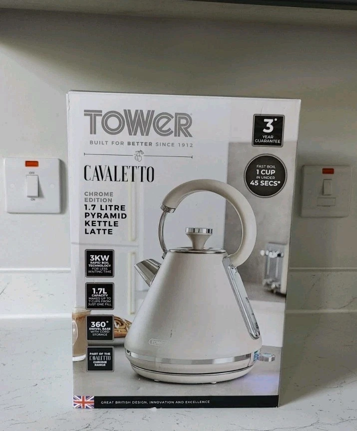 Tower Cavaletto Latte Kettle - T10044MSH - FREE NEXT DAY DELIVERY 🚚 ✅