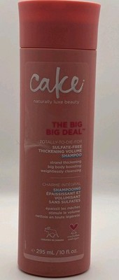 Cake Beauty The Big Big Deal Thickening Volume Shampoo Vegan Sulfate Free 10oz