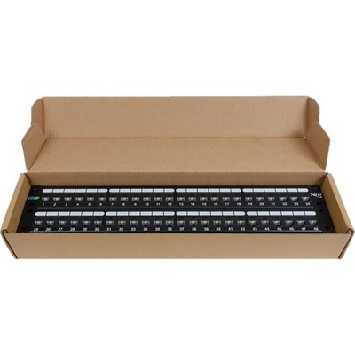 ICC CAT6A UTP Patch Panel in 110 Type with 48 Ports and 2 RMS (icmpp0486b)