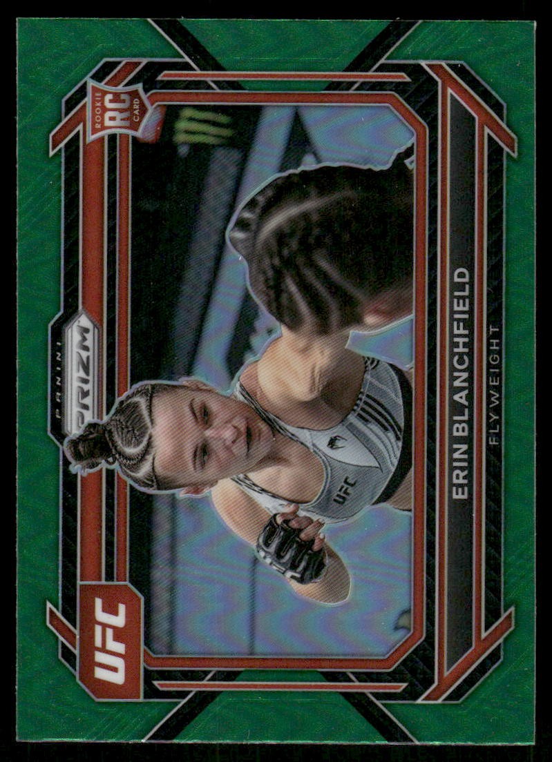 2023 Panini Prizm UFC #12 Erin Blanchfield Green Prizms