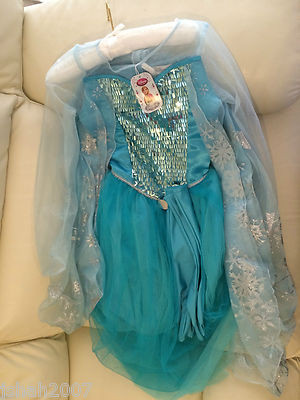 Disney Store Frozen Prinzessin Elsa Kostüm Alter 7-8 NEU