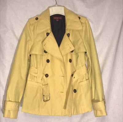 yellow belted coat