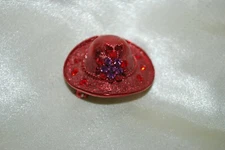 Red Crystal Red Hat Society Pin Mother Grandma Princess Lady Mom Girlfriend