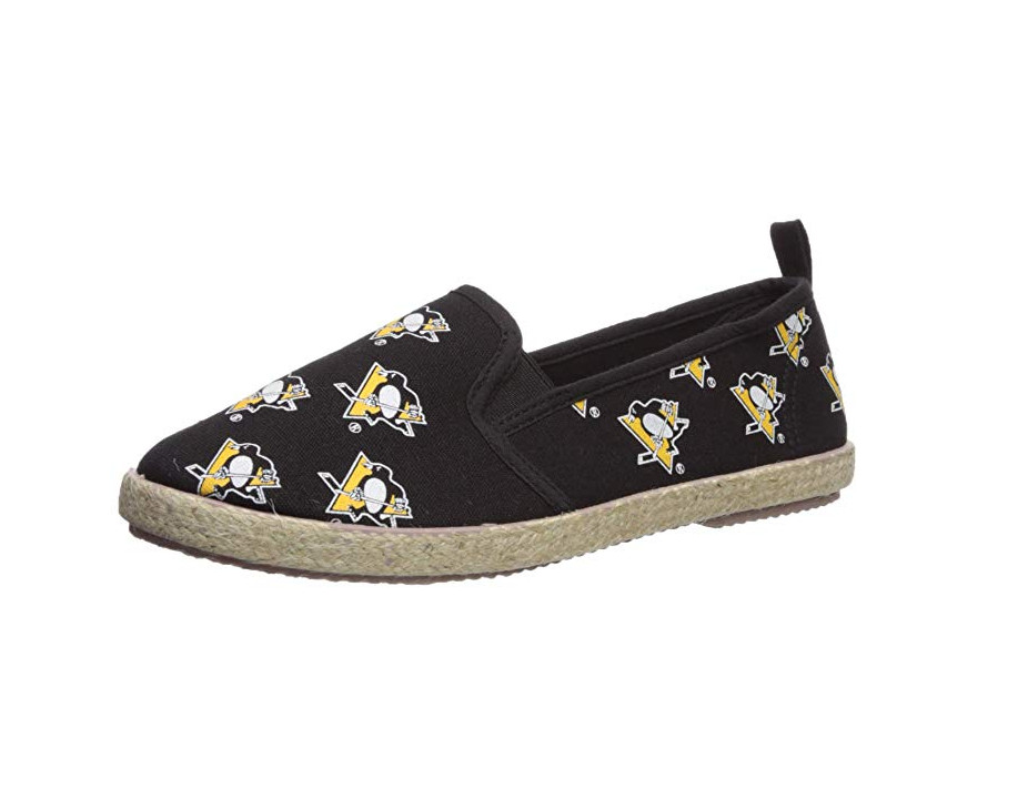 Женская обувь FOCO NHL Pittsburgh Penguins Espadrille из парусины без шнуровки