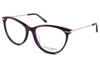 William Morris Eternal Rosalind Purple CatEye Plastic Eyeglasses Frame 55-16-140