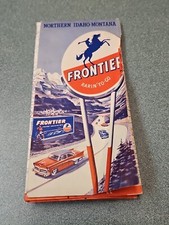 Frontier Service Station Map Idaho & Montana 1960's