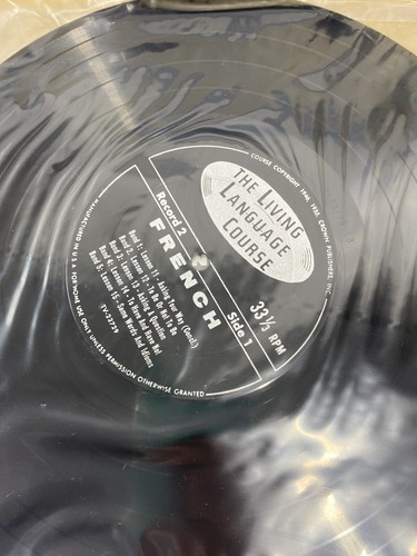 Vintage Living FRENCH A Complete Language Course 1955 40 Lessons on 4-10" Vinyl - 第 5/8 張圖片