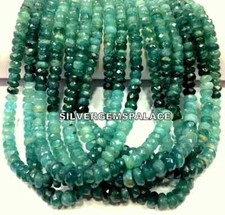 Natural Grandidierite Faceted Beads Rondelle Strand Grandidierite Gemstone Beads