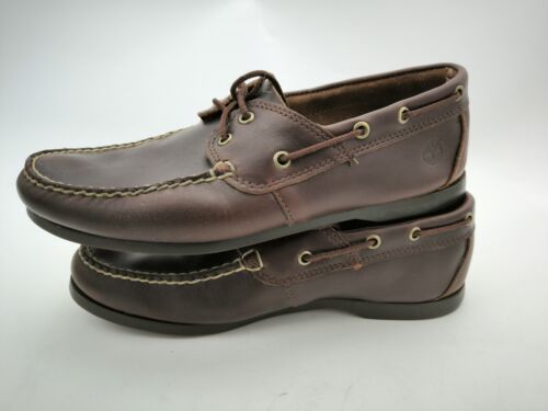 Timberland 2 Eye Brown Deck Shoes UK 9 - Picture 4 of 7