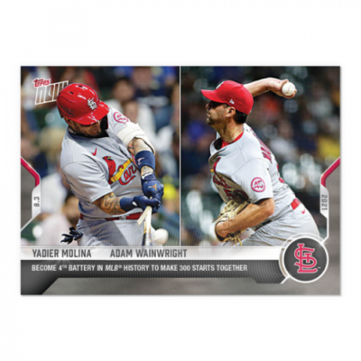 2021 Topps Now Yadier Molina/Adam Wainwright #752 All-Time