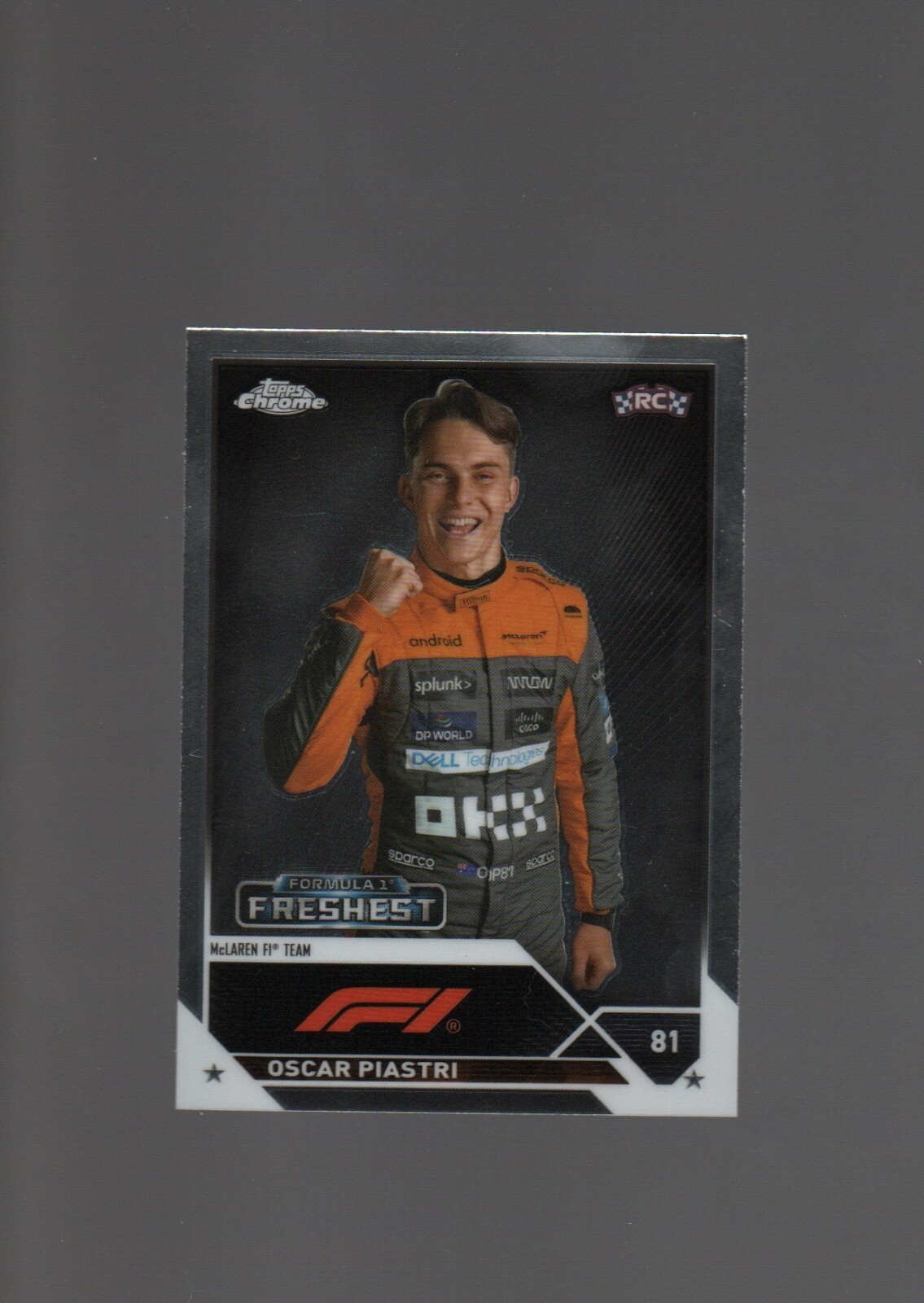 2023 Topps Chrome F1 Oscar Piastri Freshest RC