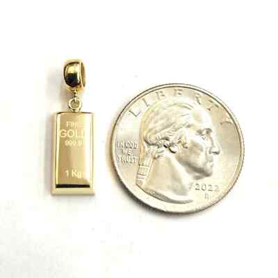 金の小判 999.9 GOLD 14k Yellow Gold 999.9 fine gold bar brick bar 1 kg Pendant For