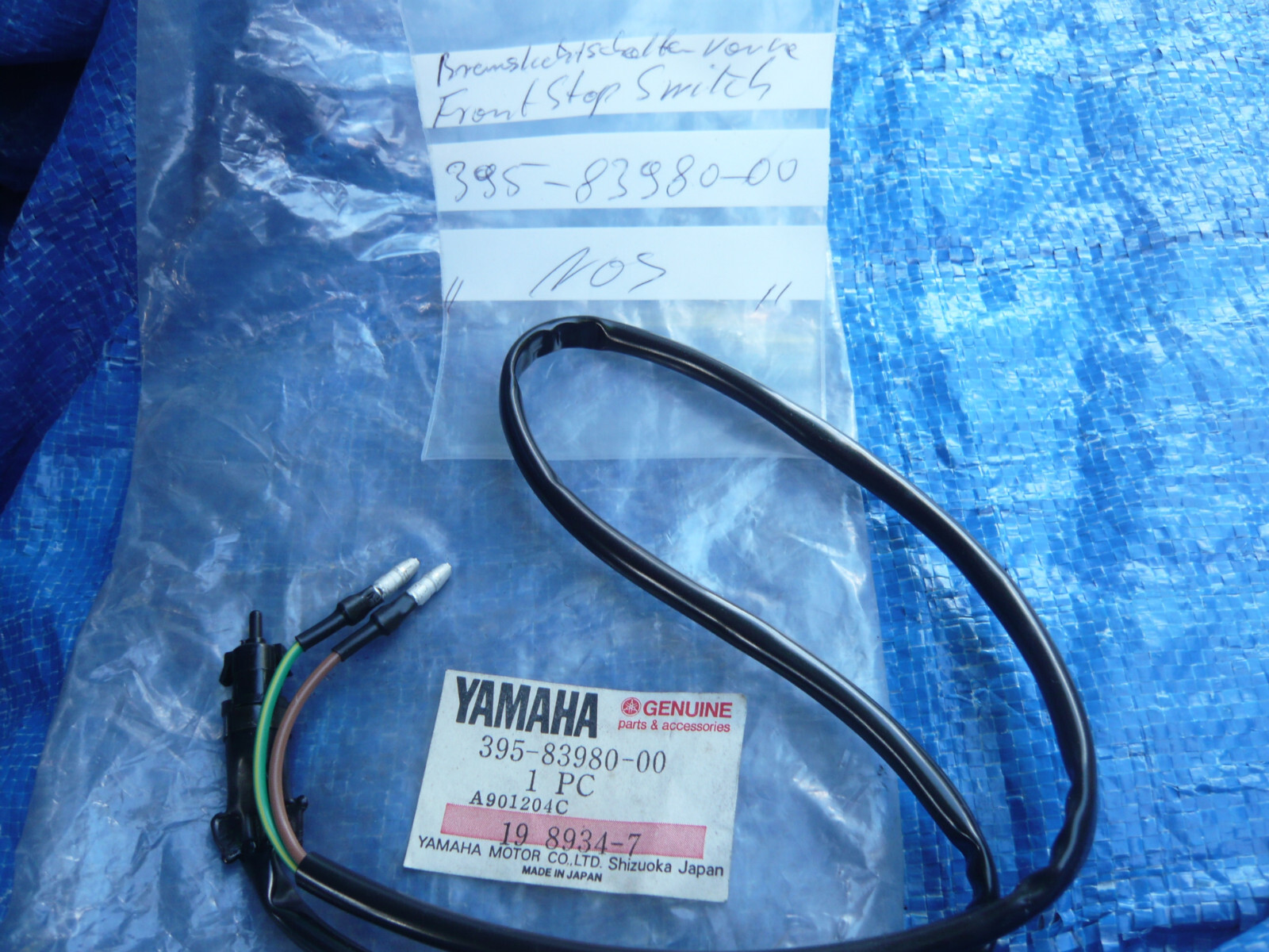 Yamaha Bremslichtschalter vorne Schalter Brake Switch front 39583980