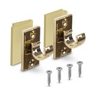 Ersatzträger für Cafehausstangen Gardinenstange Scheibenstangen "ohne Bohren"